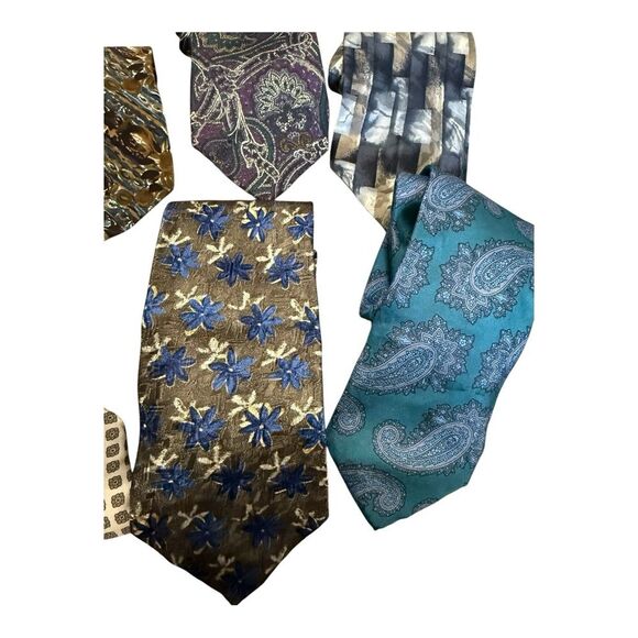 Vintage neck tie lot Principe Cellini Bert Pulitzer, silk made in USA and Italy - Picture 4 of 16